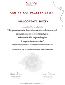Psycholog Katowice Malgorzata Bozek Autyzm 1
